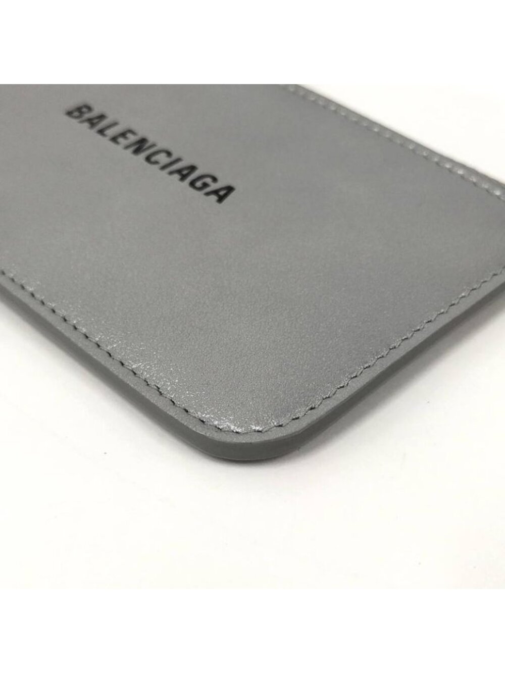 Balenciaga Coin Case Fragment Leather Silver - Picture 3 of 8